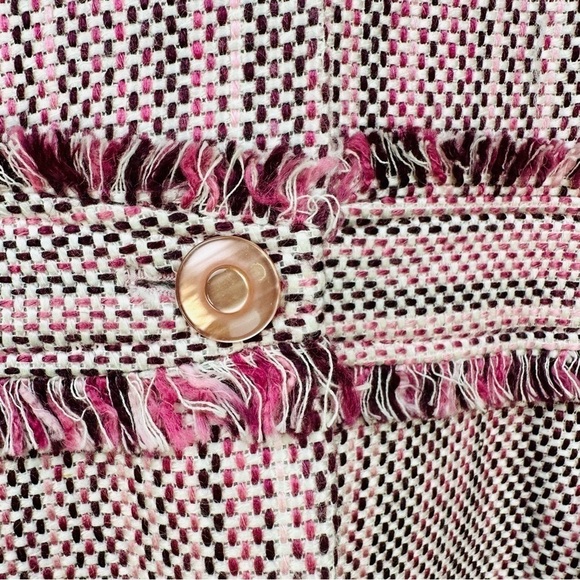 Larry Levine - Pink Tweed Jacket Size: Medium - Picture 4 of 6